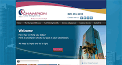 Desktop Screenshot of championutility.com